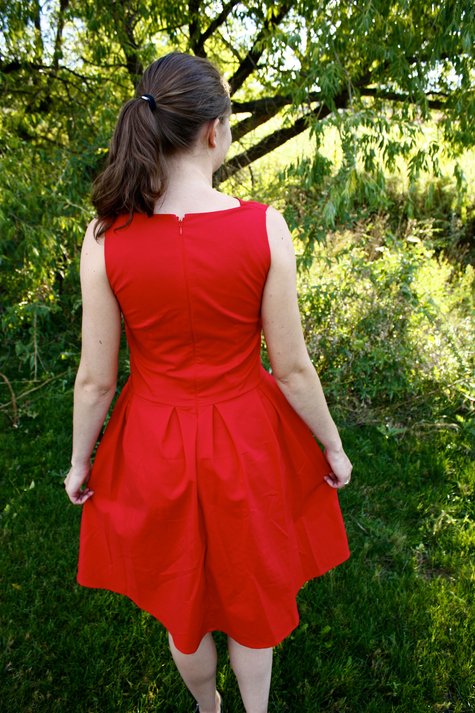 Red Skater Dress – Sewing Projects | BurdaStyle.com