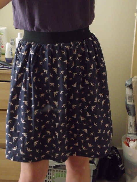 Exposed elastic waistband skirt – Sewing Projects | BurdaStyle.com