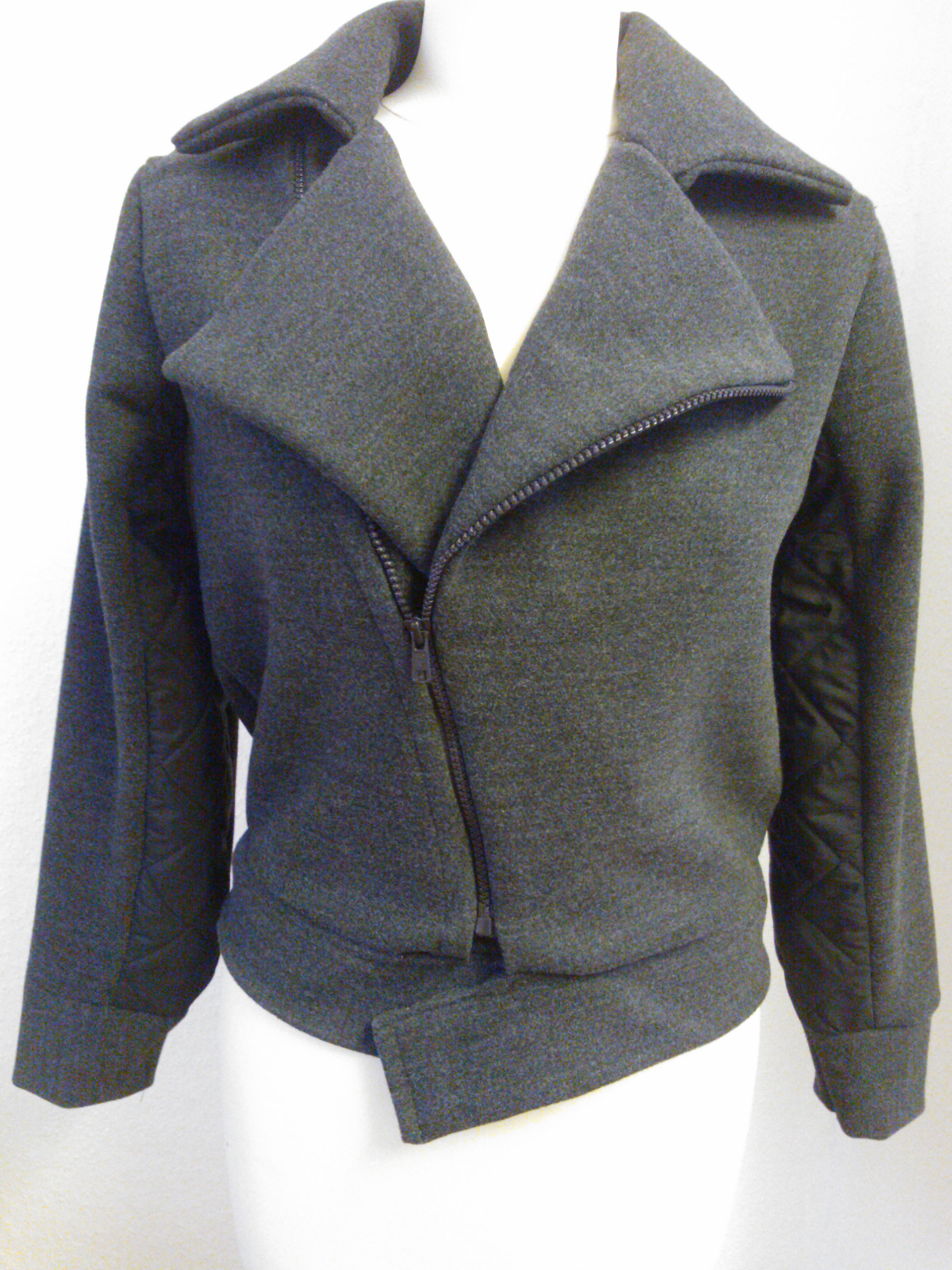 Wool Biker Jacket with Quilt Sleeve Panels – Sewing Projects ...