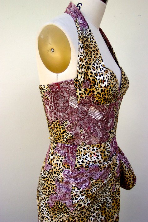 Leopard and Lace Tiki Dress – Sewing Projects | BurdaStyle.com