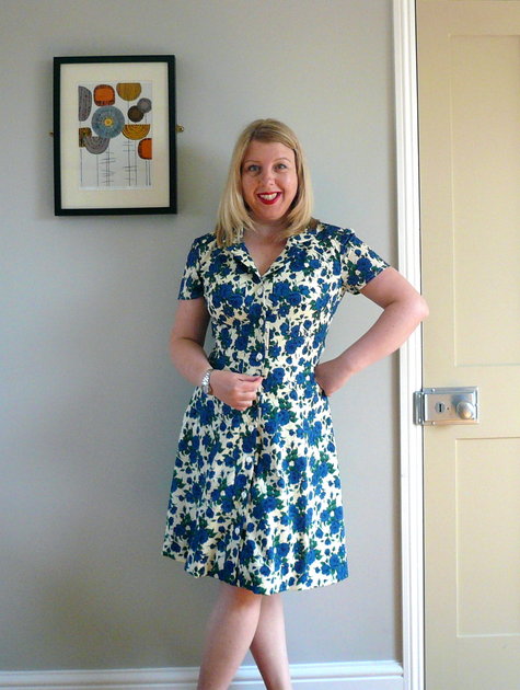 Blue rose shirt dress – Sewing Projects | BurdaStyle.com