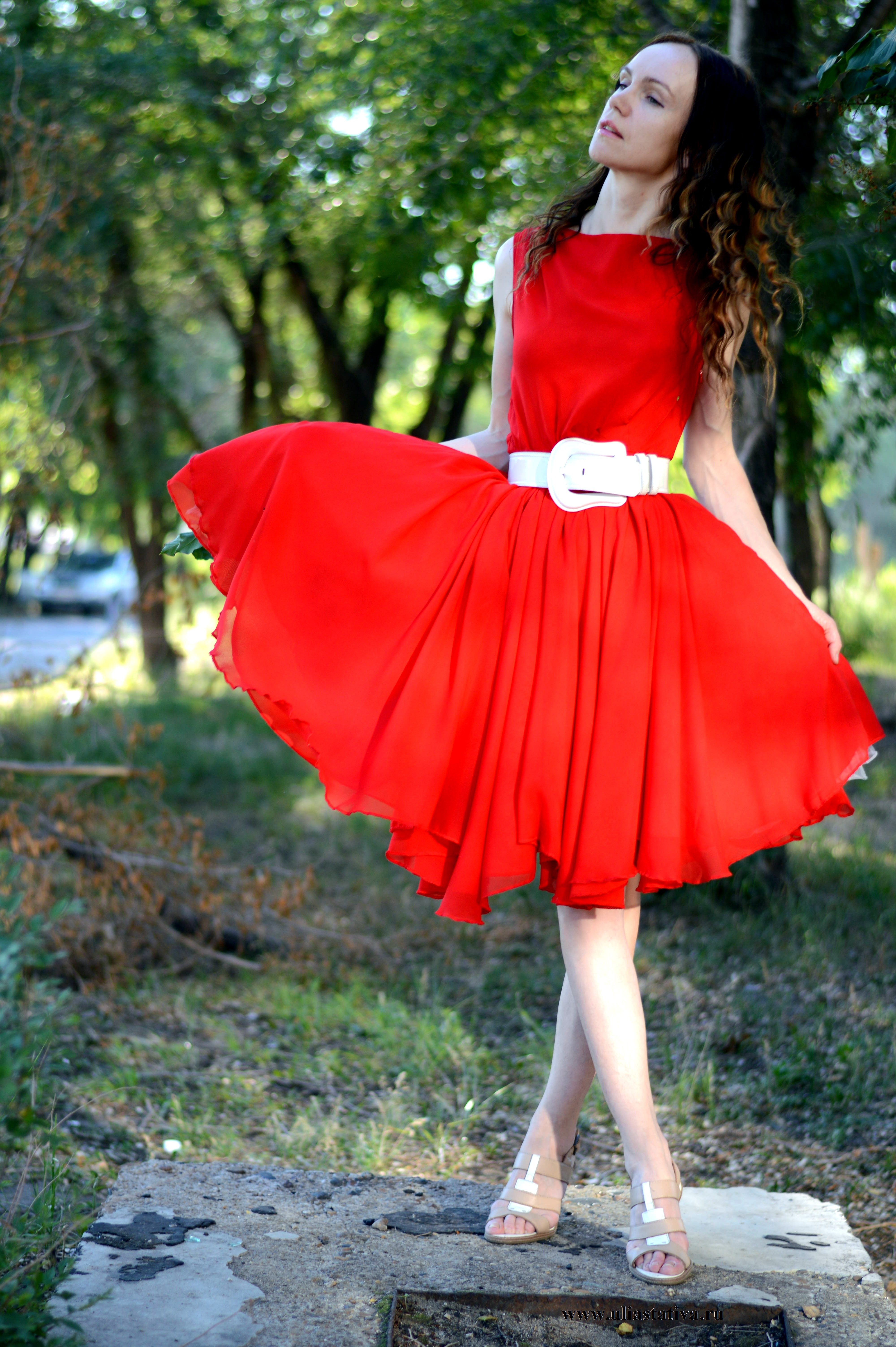 Red dress Burda 6/2013 # 103 – Sewing Projects | BurdaStyle.com