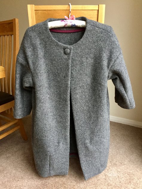 Charcoal Boiled Wool Cocoon Coat – Sewing Projects | BurdaStyle.com