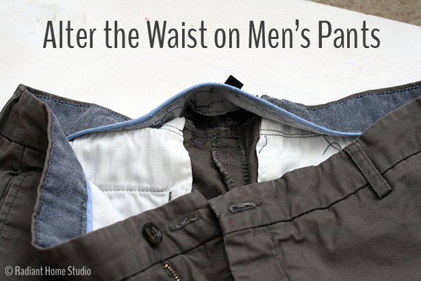 Alter the Waist of Men's Pants or Trousers – Learning Sewing ...